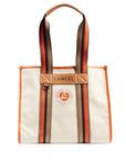 LANCEL - ROLAND GARROS - TOTE BAG ZIP - TERRE/BATTU