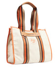 LANCEL - ROLAND GARROS - TOTE BAG ZIP - TERRE/BATTU