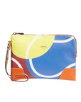 LANCEL - ROLAND GARROS - POCHETTE DRAGONNE ZIP - MULTICOLORE