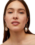 GAS BIJOUX - Boucles d'oreilles MIWA grand modèle doré à l'or fin