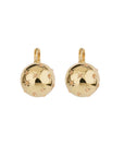 GAS BIJOUX - Boucles d'oreilles COMETE grand modèle doré à l'or fin  - Cristaux dorés