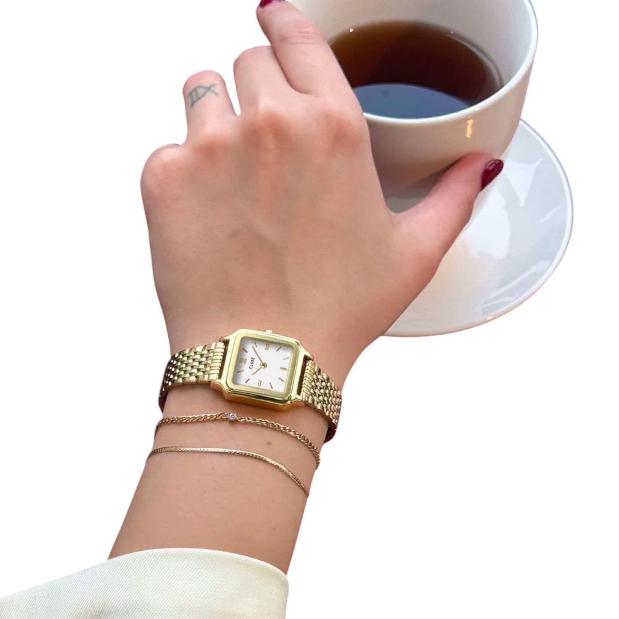 CLUSE - GRACIEUSE PETITE MONTRE 11815 OR/BLANC