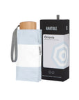 ANATOLE - Mini parapluie-ombrelle anti-UV double protection – Rayures Bleu Perle – ORIONIS