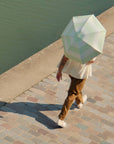 ANATOLE - Mini parapluie-ombrelle anti-UV double protection – Rayures Vert Lagon – VÉGA