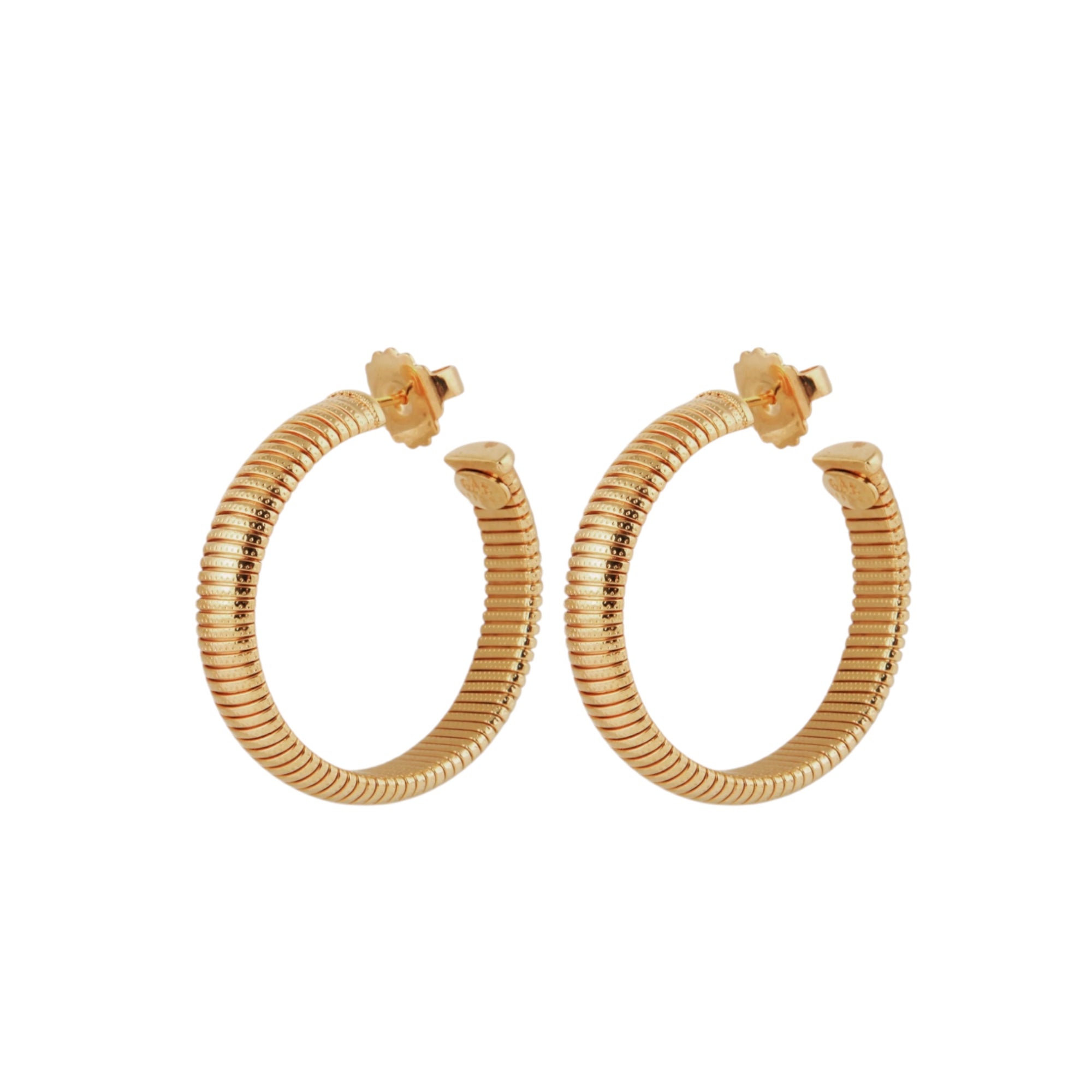 GAS BIJOUX - BOUCLES D'OREILLES CRÉOLES MILO dorées à l'or fin