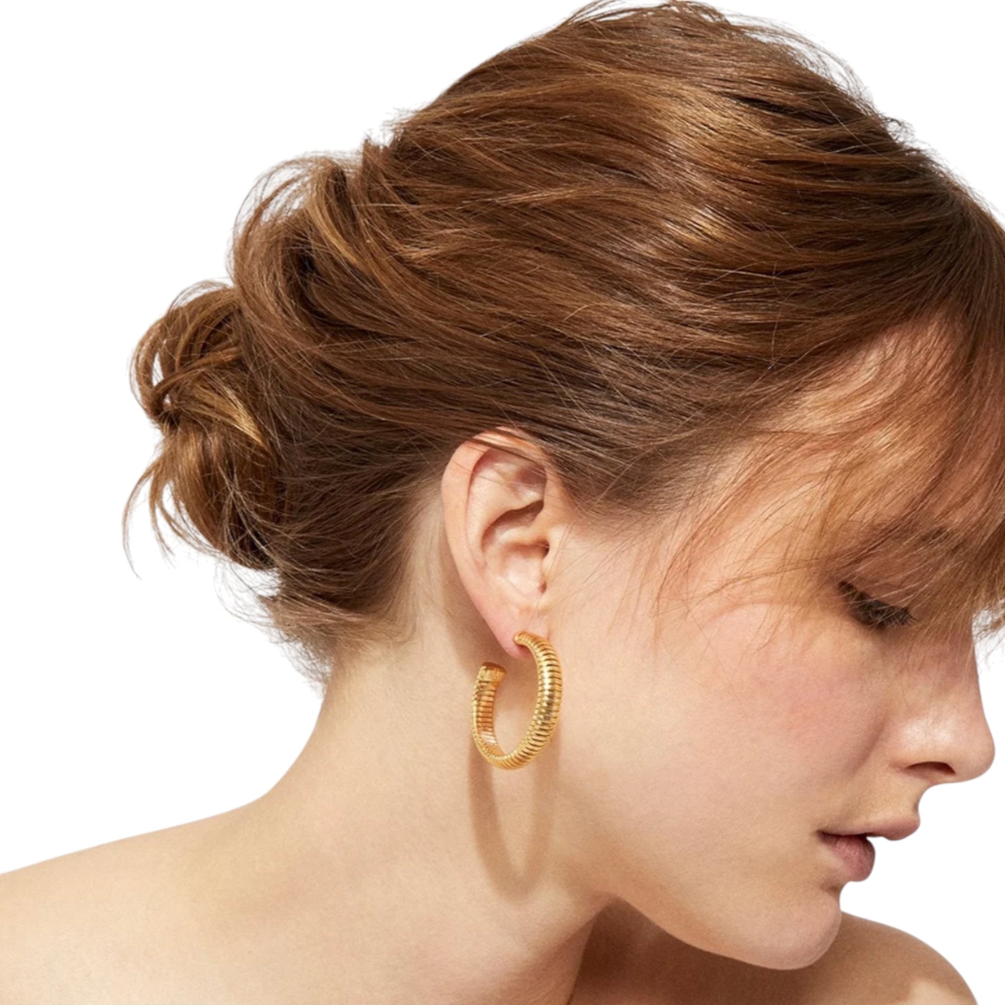 GAS BIJOUX - BOUCLES D'OREILLES CRÉOLES MILO dorées à l'or fin