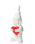 BLOGO - NAIN DE JARDIN COEUR LOVE - White small 12 cm