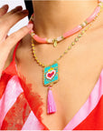 HIPANEMA - COLLIER BERBERE ROSE