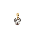 NACH - CHARM'S BOULEDOGUE EN PORCELANE ET LAITON DORE