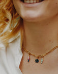 NACH - CHARM'S PERROQUET BLEU EN PORCELAINE ET LAITON DORE