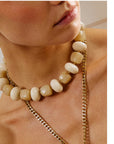 ZAG BIJOUX - COLLIER TONNARA - Acier doré