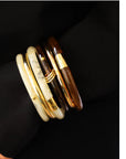 ZAG BIJOUX - JONCS AYANA - Acier doré - 9 couleurs différentes
