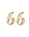 GAS BIJOUX - BOUCLES D'OREILLES SAINT GERMAIN COMETE STRASS dorées à l'or fin