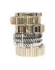 SIGAL - BRACELET SIG 14 , Acier doré et argenté