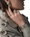 SIGAL - BAGUE NEFERTITI DORE TRIPLE - TAILLE M (54/56)