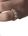SIGAL - BAGUE NEFERTITI DORE TRIPLE - TAILLE M (54/56)