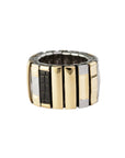 SIGAL - BAGUE SIG 14 - NOIR DORE ET ARGENTE