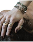 LSONGE - TAYRONA - BRACELET SIERRA 2 TOURS MINI - PYRITE OU TURQUOISE