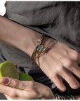 LSONGE - TAYRONA - BRACELET SIERRA 2 TOURS MINI - PYRITE OU TURQUOISE