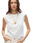 GAS BIJOUX - COLLIER SCAPULAIRE MIRAGE DORE - BOIS ET NACRE BLANCHE