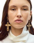 GAS BIJOUX - BOUCLES D'OREILLES TAO PAX dorées à l'or fin