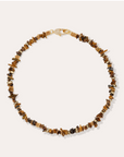 GAS BIJOUX - COLLIER ALOHA mini doré - OEIL DE TIGRE
