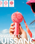 FISURA - VENTILATEUR DE POCHE - ROSE