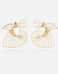 ZAG BIJOUX - BOUCLES D'OREILLES AURALIS - ACIER DORÉ