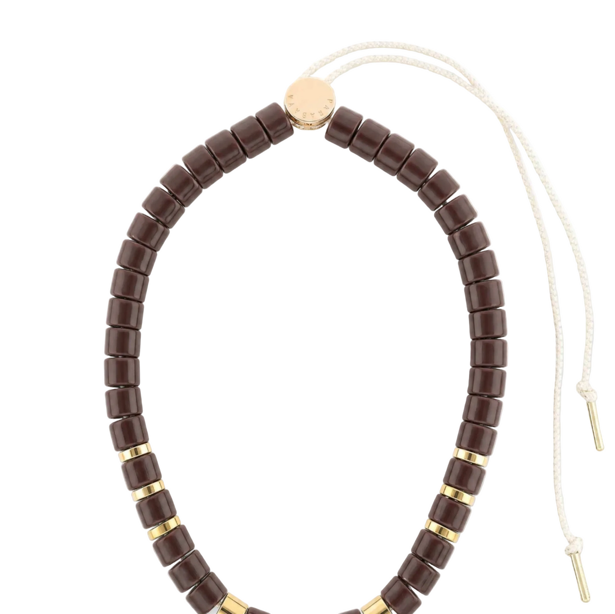 PARABAYA - COLLIER PRAIA LIGNE TERRA - CHOCOLAT