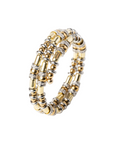 ZIGAL - BRACELET DISC GOLD AND SILVER