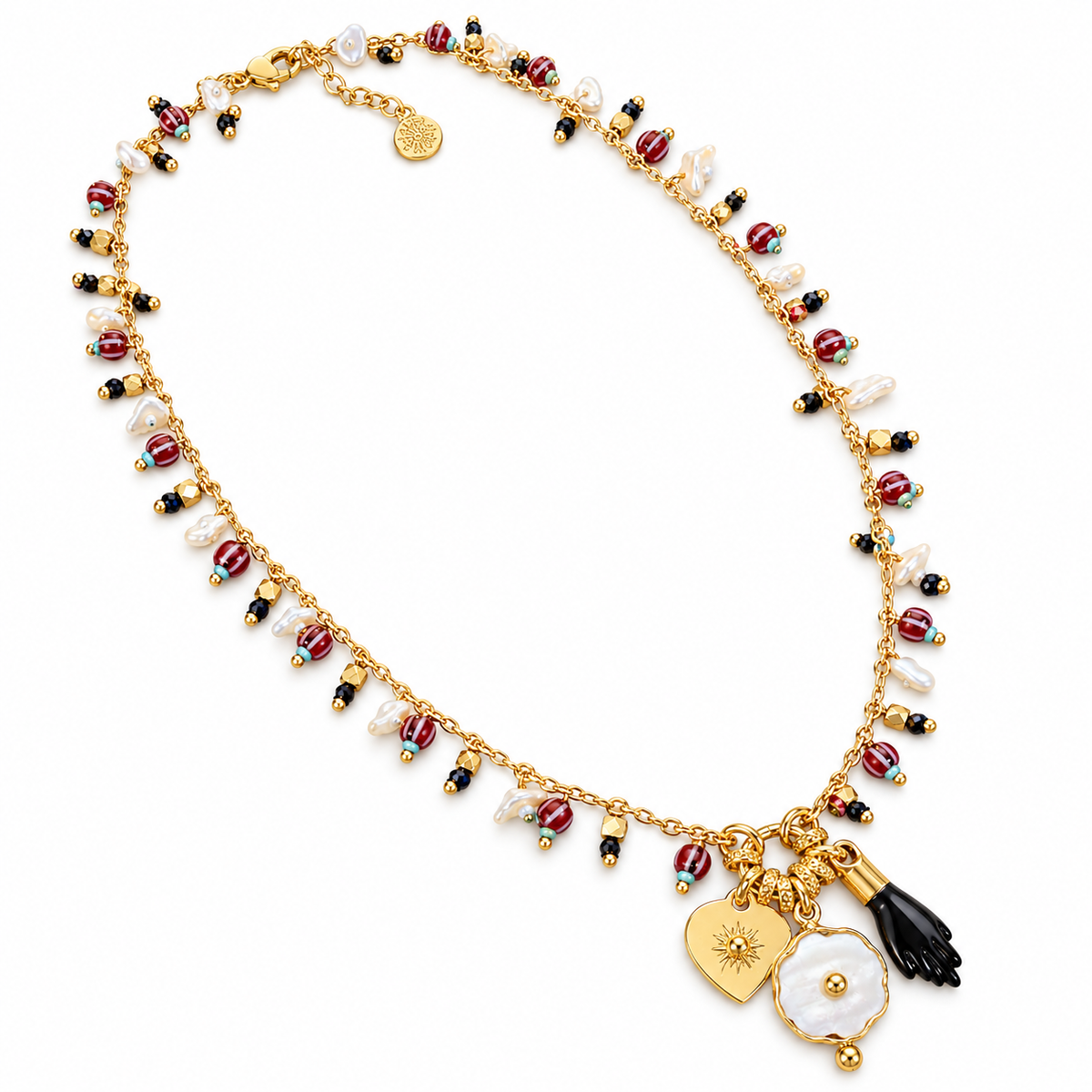GAS BIJOUX - COLLIER GIPSY CHARMS - MÉTAL DORÉ
