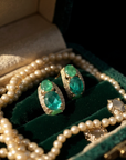 GAS BIJOUX - Boucles d'oreilles OREA - Couleur verte - NOUVEAU MODÈLE