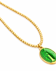 LE MONDE EST STONE - COLLIER VIERGE MIRACULEUSE - VERT