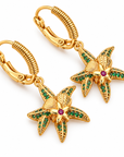GAS BIJOUX - BOUCLES D'OREILLES TAO HOKU MÉTAL DORÉ