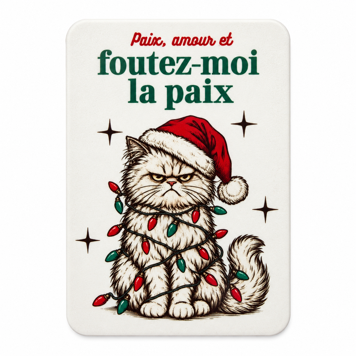 ENCRE ET CREATIONS - MAGNETS - THEME J'AIME PAS NOEL