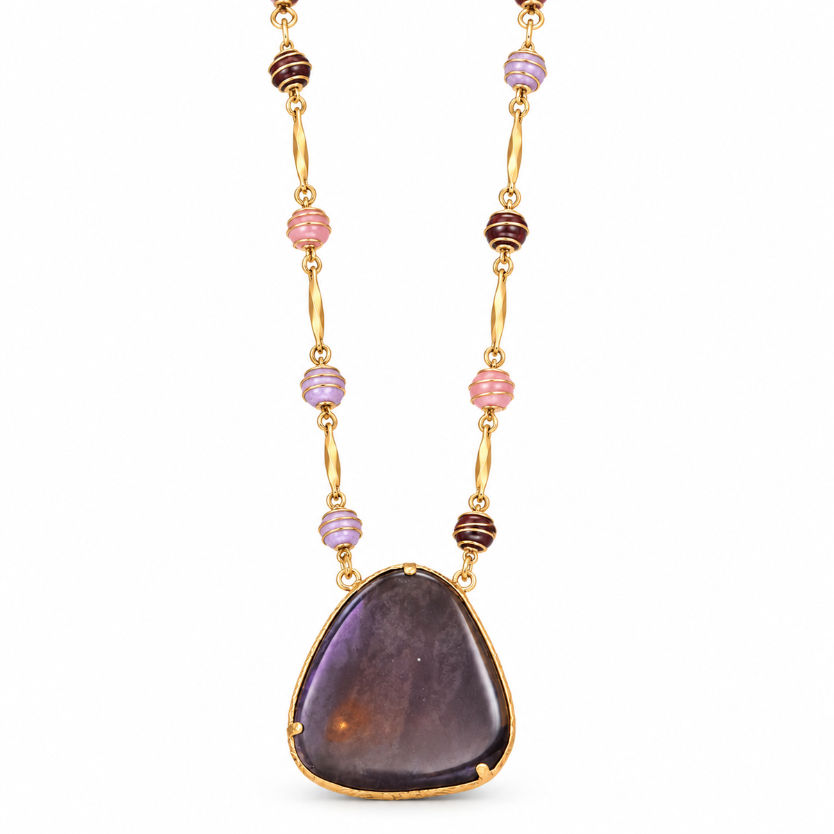 GAS BIJOUX - SAUTOIR PERLA GIPSEA GRAND MODELE - ONYX