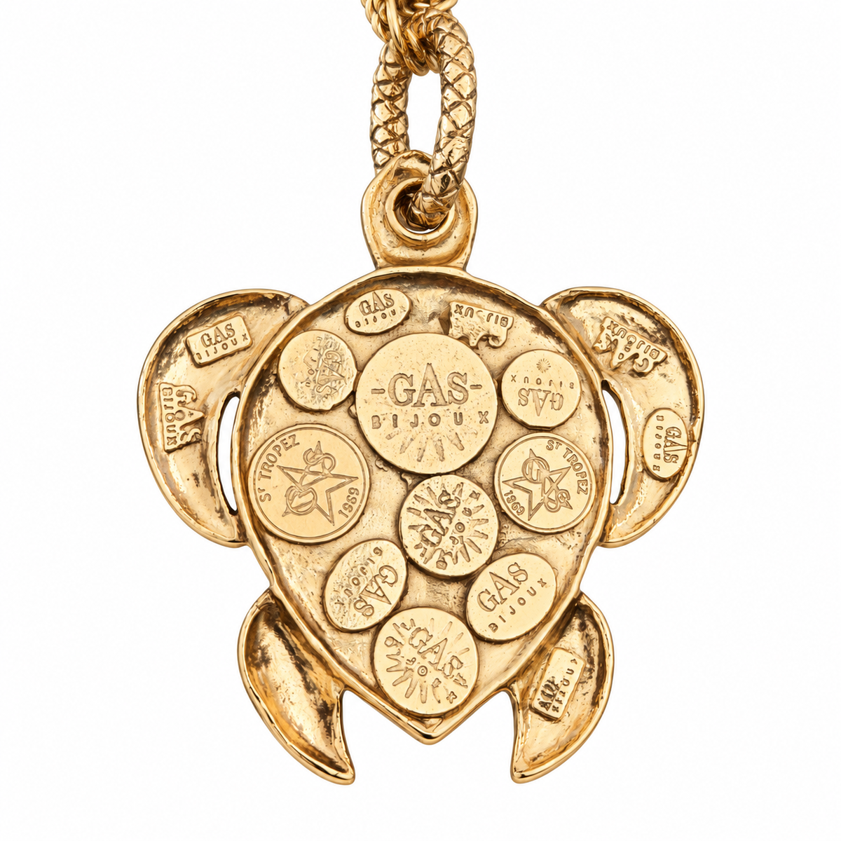 GAS BIJOUX - SAUTOIR TORTUE EMAILLÉ
