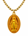 LE MONDE EST STONE - COLLIER VIERGE MIRACULEUSE - JAUNE