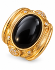 GAS BIJOUX - BAGUE SIMONE DOREE - TAILLE M