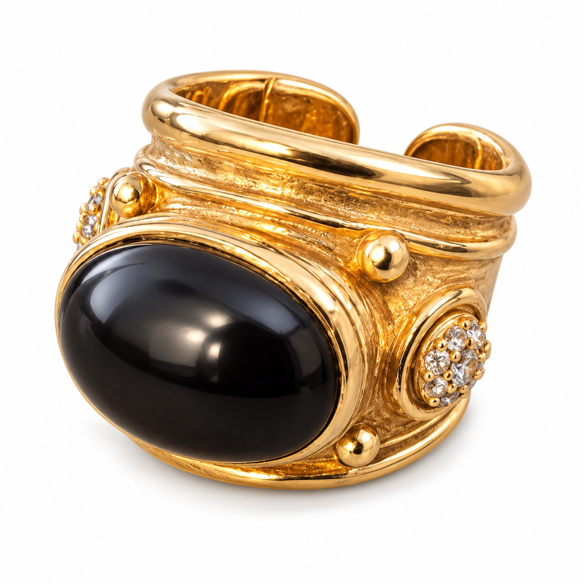 GAS BIJOUX - BAGUE SIMONE DOREE - TAILLE M