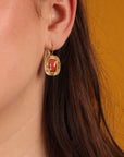 TARATATA - Boucles d’oreilles dormeuses couleur rose