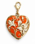 GAS BIJOUX - CHARMS CŒUR DORÉE E-MAIL ORANGE