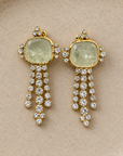 GAS BIJOUX - BOUCLES D’OREILLES TIKI DORÉES - JADE