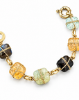 GAS BIJOUX - BRACELET RAINBOW SQUARE MULTICOLORE - NEW COLOR