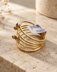 ZAG BIJOUX - BAGUE MULTI ANNEAUX AVEC ZIRCONS BLANCS - AJUSTABLE