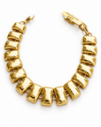 ZAG BIJOUX - BRACELET ARTICULE ACIER DORÉ