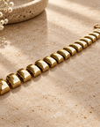 ZAG BIJOUX - BRACELET ARTICULE ACIER DORÉ