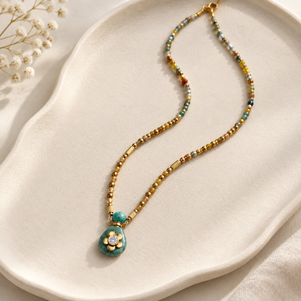 KHARMARI - COLLIER MAGUY TURQUOISE