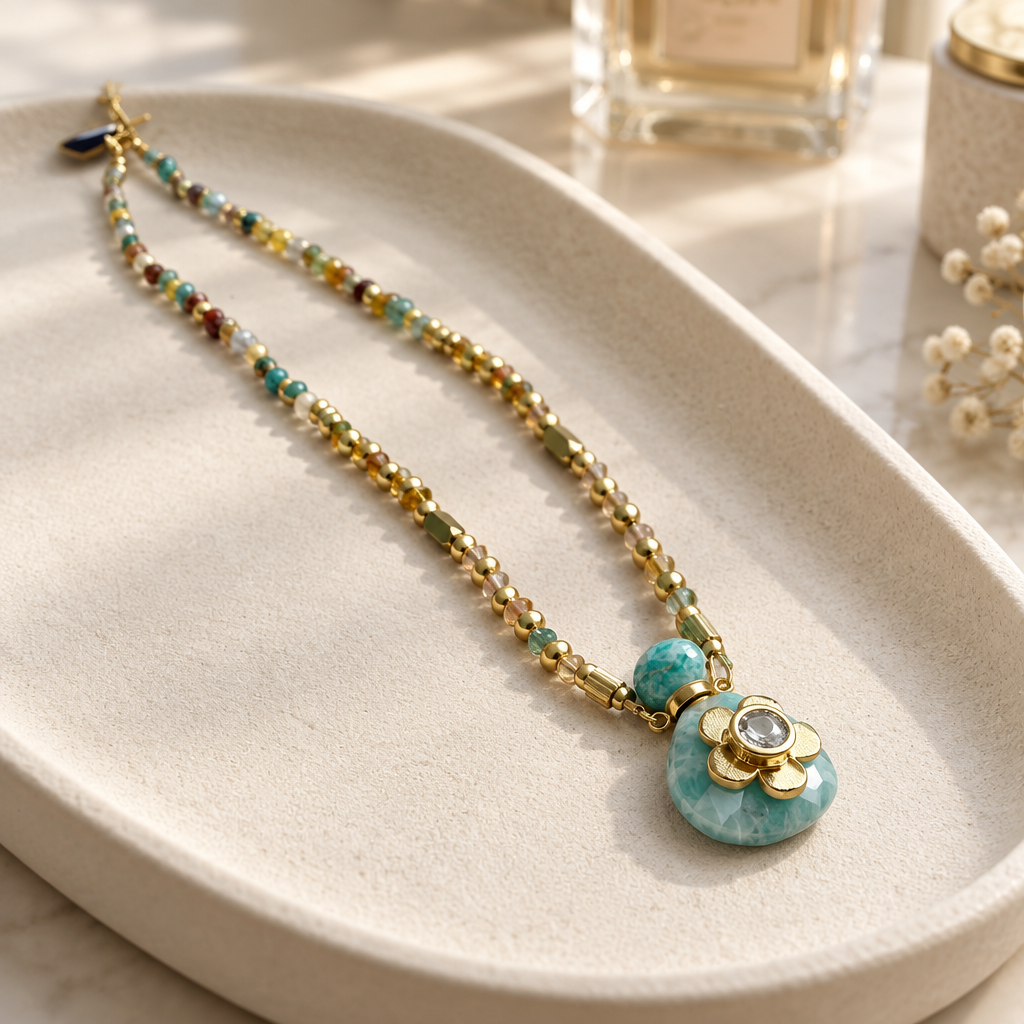 KHARMARI - COLLIER MAGUY TURQUOISE