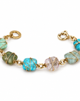 GAS BIJOUX - BRACELET RAINBOW SQUARE- MULTICOLORE